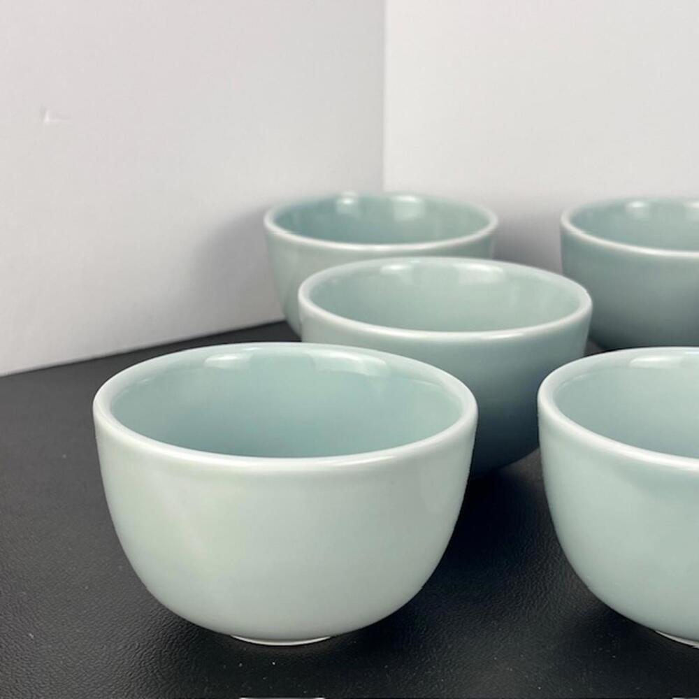 Alessi for Delta Set of 12 Minimalist Asian Inspired Porcelain Fruit Bowls 5 oz. - Picture 4 of 9